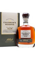 Chairman's Reserve 1931 Rum Single Traditional Blended Rum