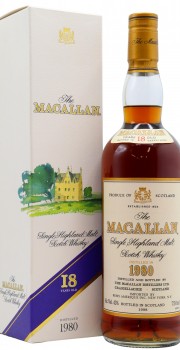 Macallan Single Highland Malt 1980 18 year old