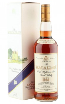 Macallan 1980 18 Year Old, Vintage Label 1998 Bottling with Box - US Import