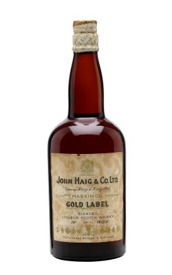 Haig's Gold Label / Cork Stopper / Bottled 1940s (GEORGE VI)