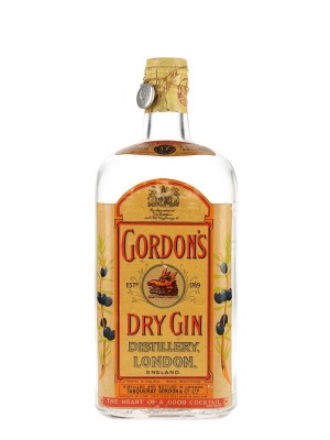 Gordon's Dry Gin / Bottled 1950s / Spring Cap