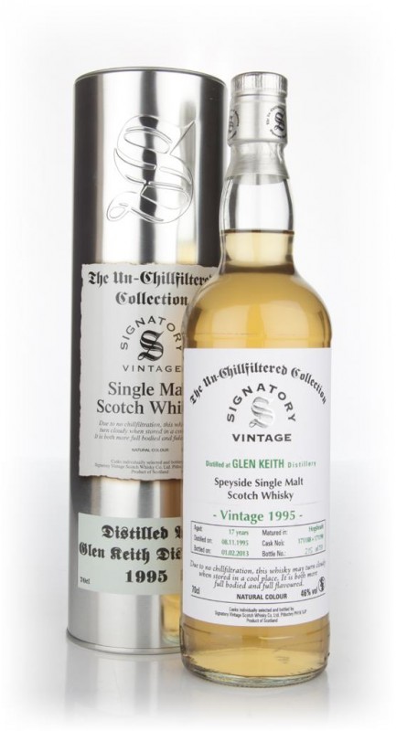 Glen Keith 17 Year Old 1995 Un-Chillfiltered Signatory