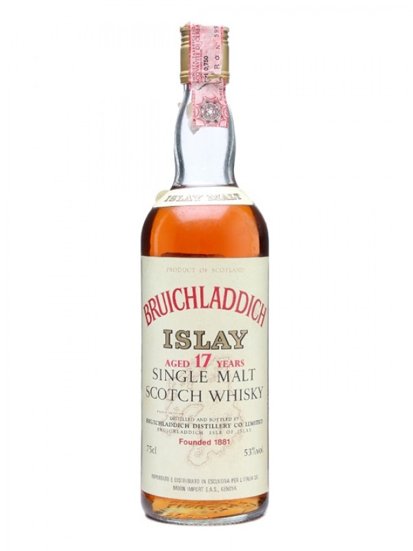 Bruichladdich 17 Year Old Cask Strength Bottled 1980s