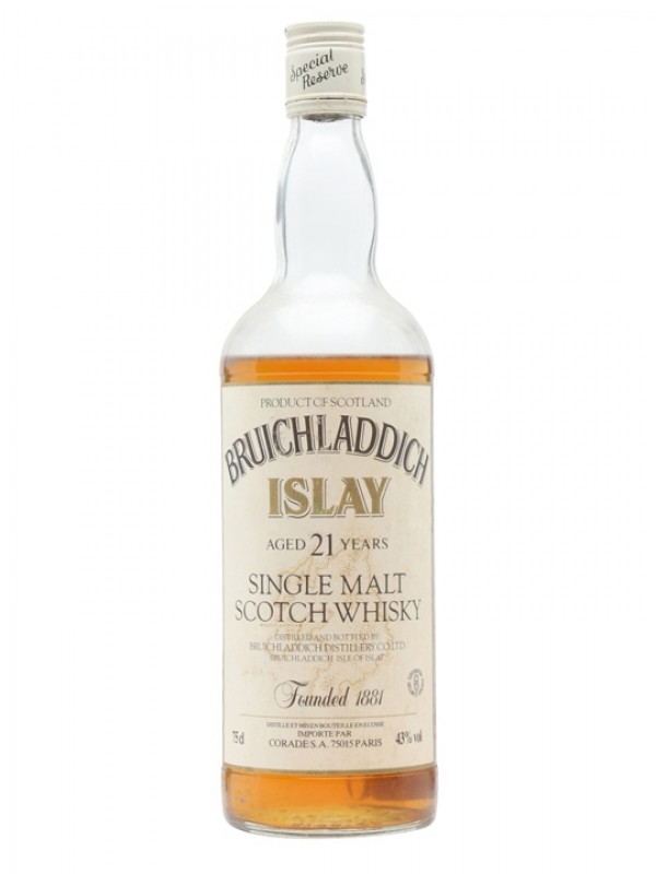 Bruichladdich 21 Year Old / Bottled 1980s