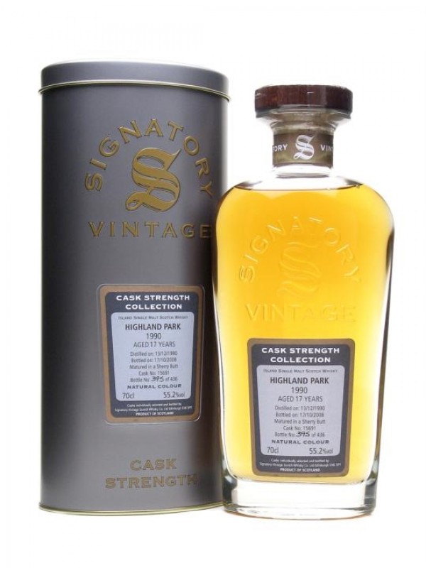 Highland Park 1990 17 Year Old Sherry Cask Signatory