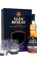 Glen Moray Port Cask Finish / Glass Set Speyside Whisky