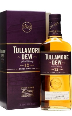 Tullamore Dew 12 Year Old / Special Reserve Irish Blended Whiskey